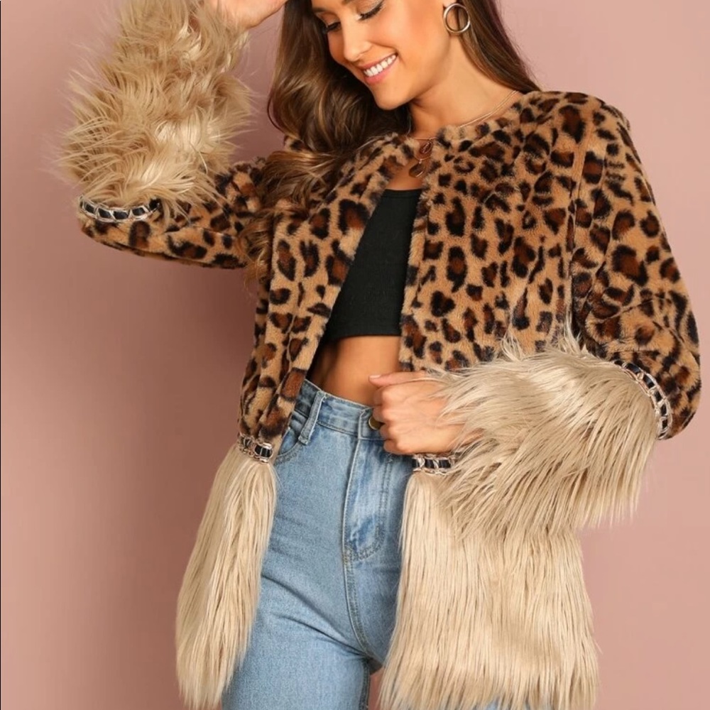 Faux Fur Leopard Jacket!!!